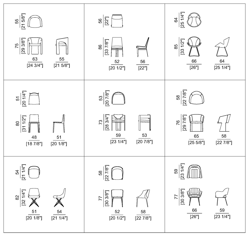 Download Chairs and Armchairs Pack - Free CAD Blocks for AutoCAD