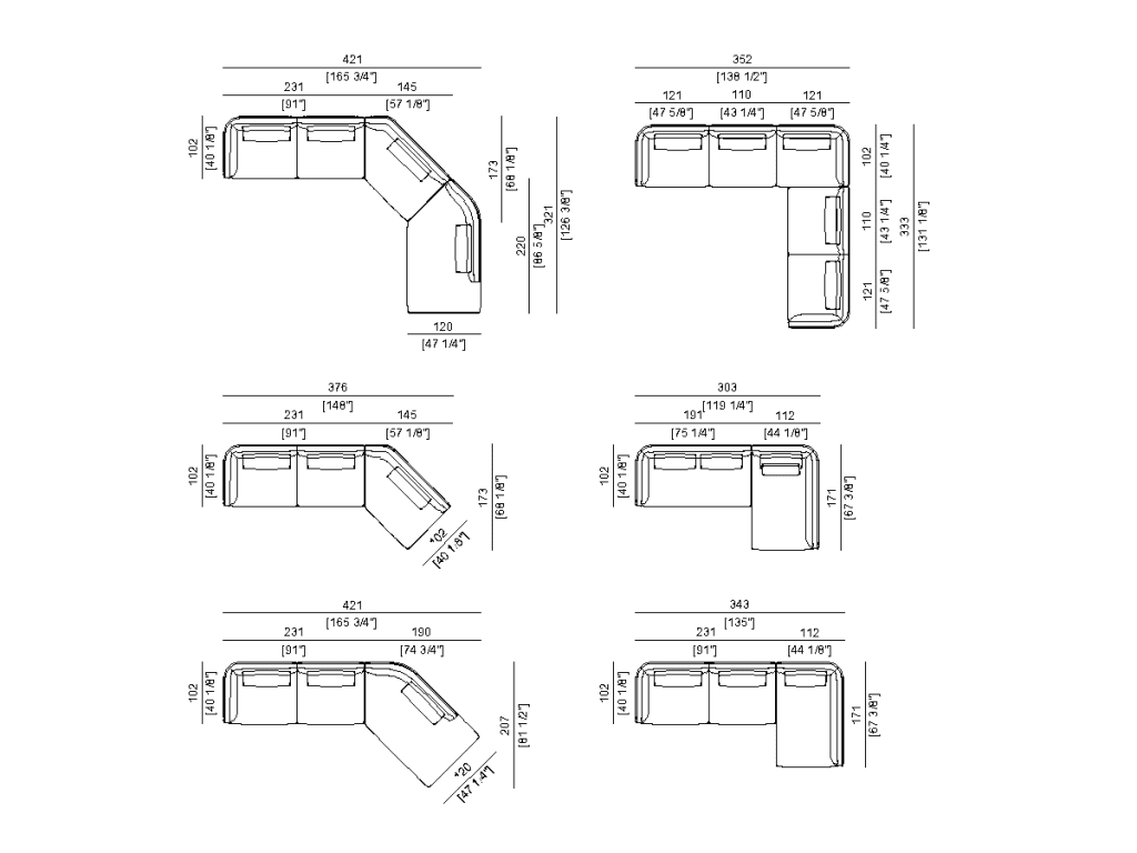 Corner Sofa CAD Block